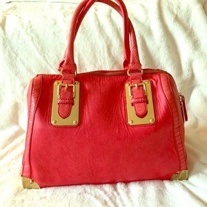 Aldo coral leather handbag